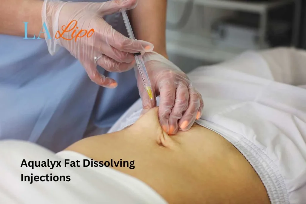 woman having fat dissolving injections Biggleswade in the stomach