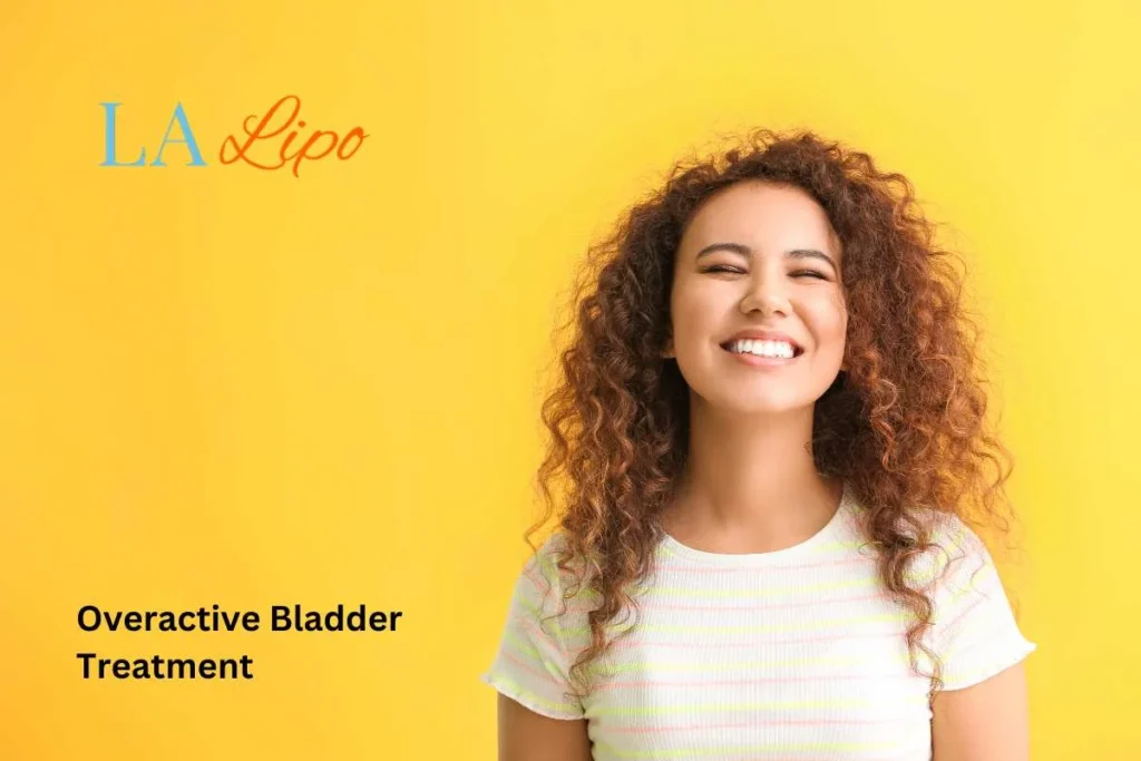 woman smiling about overactive bladder treatment Biggleswade solutions