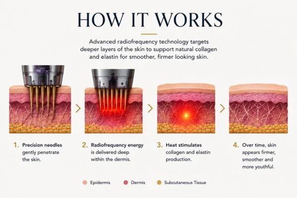 Diagram of how Collagen Lift Therapy Biggleswade works